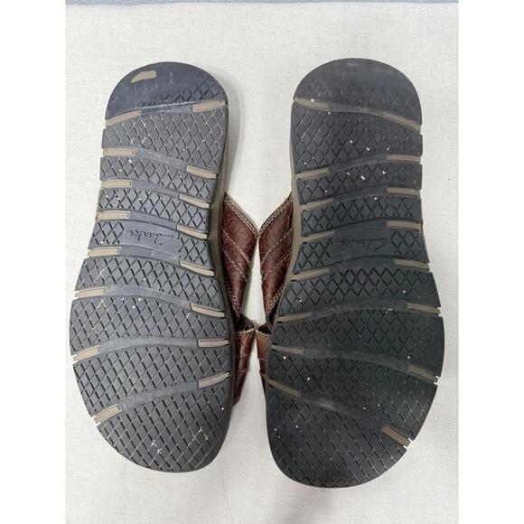 Clarks  Leather‎ Slide Slilp On Sandals Mens US 19 M - Picture 6 of 9